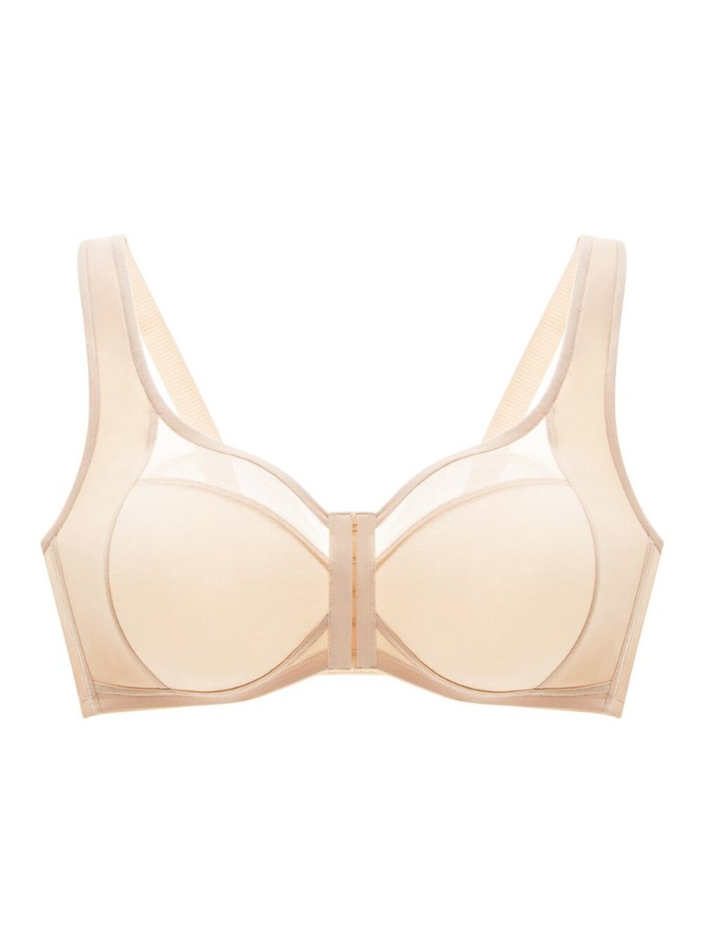 Understance Spacer air adina front-close wireless unpadded bra champagne